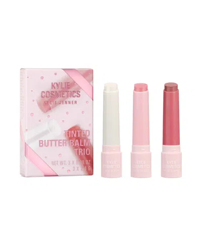 Kylie Cosmetics Tinted Butter Balm Trio Gift Set In Multi