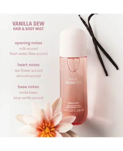 Kylie Cosmetics Vanilla Dew Hair & Body Mist 236ml In Transparent