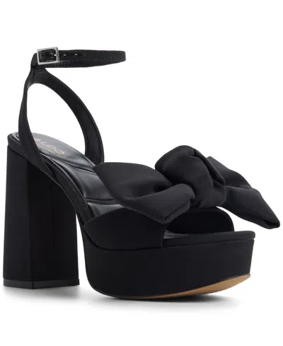 Aldo Women's Luscious 2-piece Round Toe Dress Sandals In Black