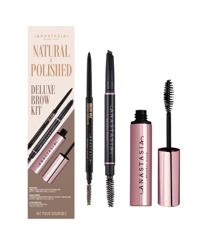 Anastasia Beverly Hills Natural And Polished Deluxe Brow Kit In Black