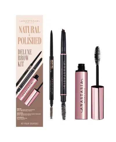 Anastasia Beverly Hills Natural And Polished Deluxe Brow Kit In Black