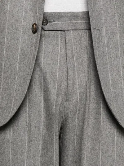Eleventy Tailored Suit And Straight-leg Trousers In Gray