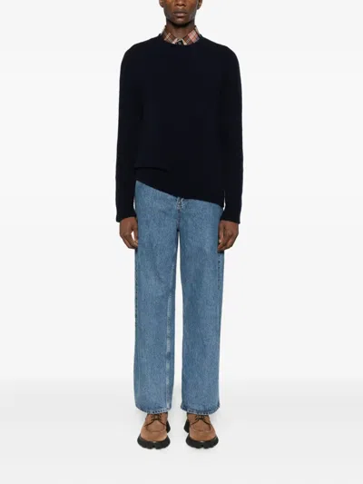 Scaglione Crew-neck Sweater In Blue