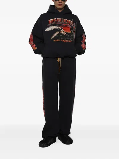 图案印花连帽衫