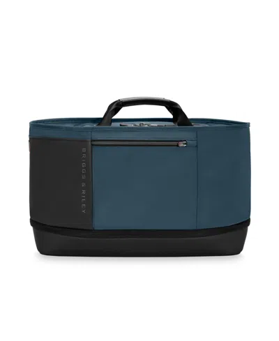 Briggs & Riley Zdx Expandable Overnighter In Blue