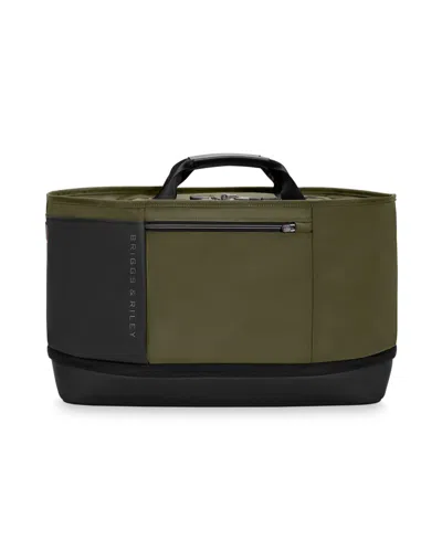 Briggs & Riley Expandable Overnighter Bag In Green