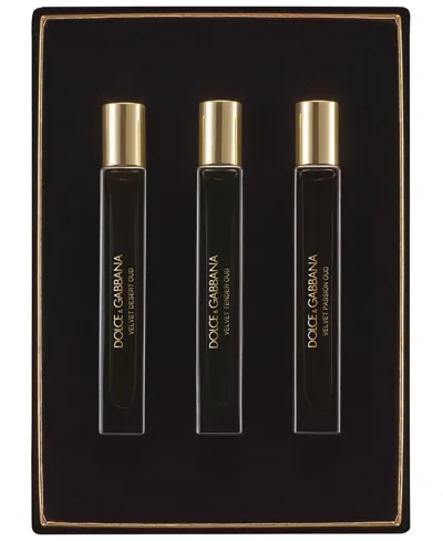 Dolce & Gabbana 3-pc. Velvet Eau De Perfume Set, 0.33 Oz. In Black