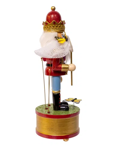 Kurt Adler 12-inch Wind-up Musical Butterfly Catcher Nutcracker In Multi