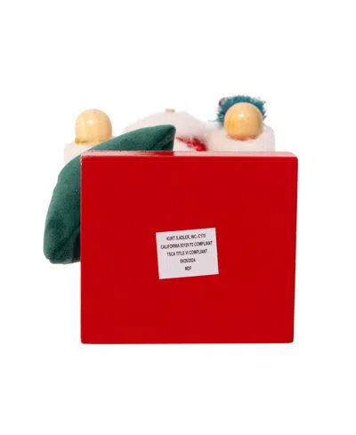 Kurt Adler 15-inch Santa With Gifts And Tree Nutcracker In Red