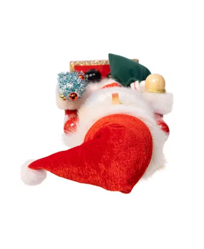 Kurt Adler 15-inch Santa With Gifts And Tree Nutcracker In Red