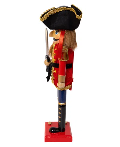 Kurt Adler 15-inch Pirate Nutcracker With Peg Leg In Red