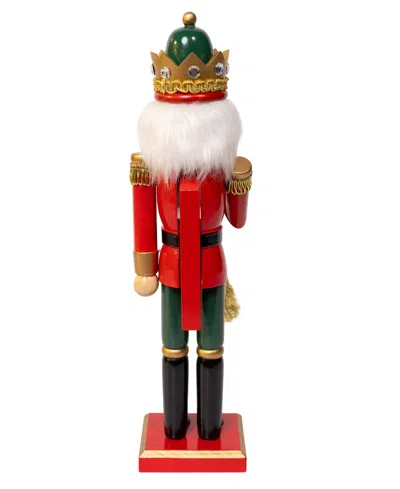 Kurt Adler Charming 15-inch Horn Nutcracker In Red