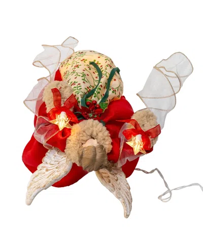 Kurt Adler 14-inch Angel Tree Topper In Multi