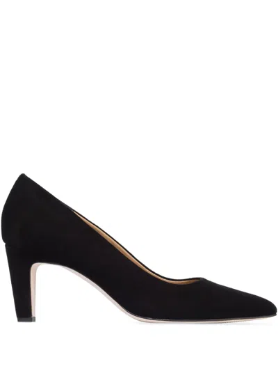 Bernardo 70mm Pointed-toe Suede Pumps In Black