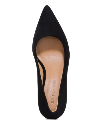 Bernardo 70mm Pointed-toe Suede Pumps In Black