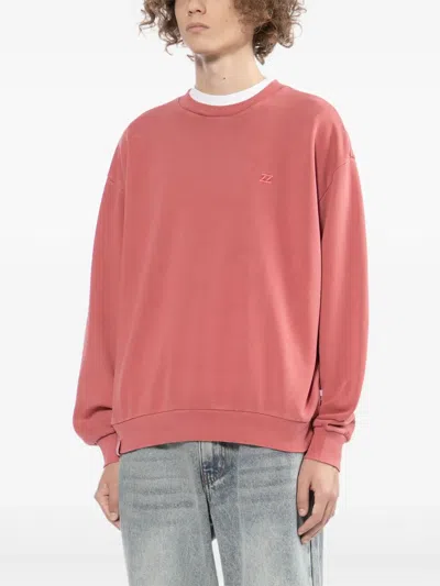 Izzue Logo-embroidered Sweatshirt In Pink