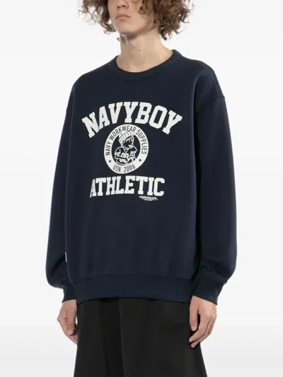 Chocoolate Graphic-print Sweatshirt In Blue