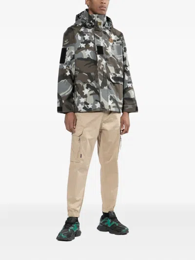 Aape By A Bathing Ape Logo-patched Jacket In Gray
