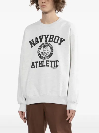 Chocoolate Graphic-print Sweatshirt In White