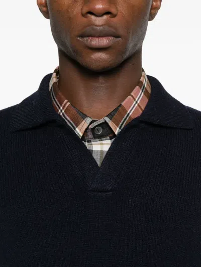 Scaglione Collared Sweater In Black
