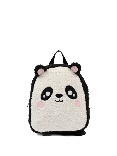 Mc2 Saint Barth Panda Motif Backpack In White