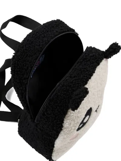 Mc2 Saint Barth Panda Motif Backpack In White