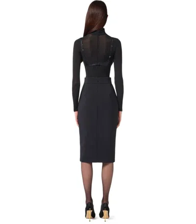 Elisabetta Franchi Pencil Skirt In Black