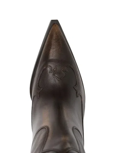 Paris Texas Stiletto Heel Boots In Blue