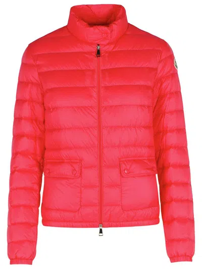Moncler 'lans' Fuchsia Polyamide Down Jacket In Purple