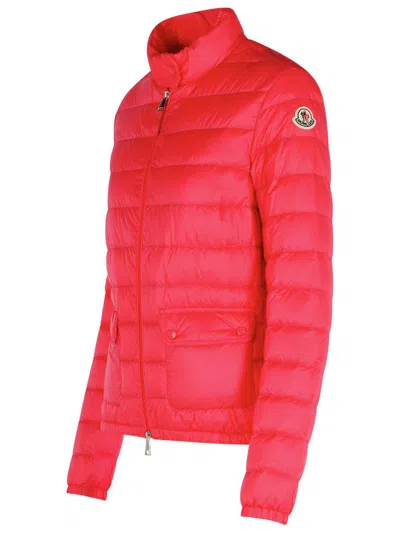 Moncler 'lans' Fuchsia Polyamide Down Jacket In Purple