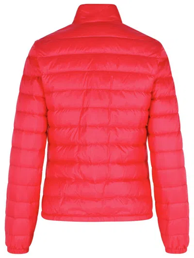Moncler 'lans' Fuchsia Polyamide Down Jacket In Purple