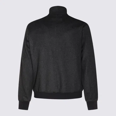 Zegna Modern High Collar Jacket Featuring Pockets In Black