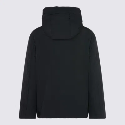 Jil Sander Insulated Hooded Long Sleeve Outerwear In Black