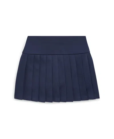 Polo Ralph Lauren Ralph Lauren Girls Ponte Roma Pleated Skirt In Blue