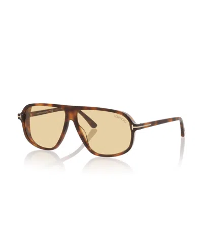 Tom Ford Womens Brown Tr001983 Guillaume Square-frame Acetate Sunglasses In Brown