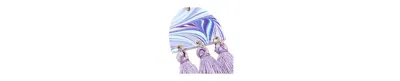 Sohi Women's Tassel Drop Earrings In Purple