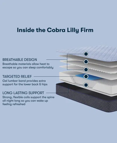 Serta Perfect Sleeper Cobra Lily 10.5 Plush Tight Top Mattress Collection In Transparent