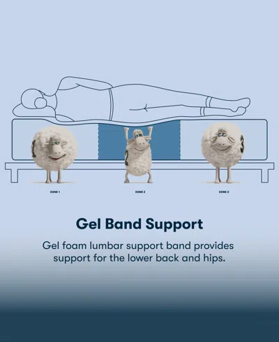 Serta Perfect Sleeper Cobra Lily 10.5" Plush Tight Top Mattress Set, Queen In Blue