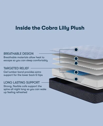 Serta Perfect Sleeper Cobra Lily 10.5 Plush Tight Top Mattress Collection In Transparent