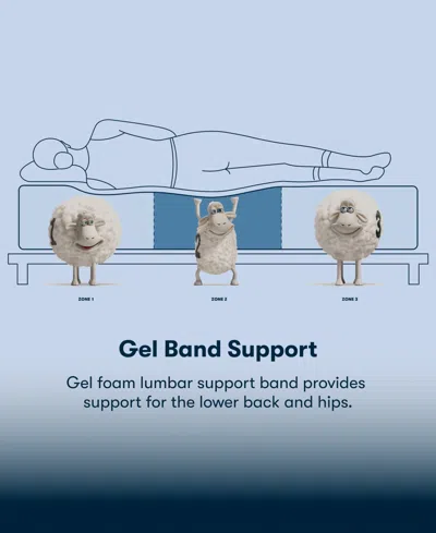 Serta Perfect Sleeper Cobra Lily 10.5" Plush Tight Top Mattress Set, Queen In Blue