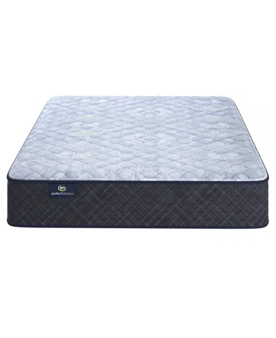 Serta Perfect Sleeper Iceland Poppy 12" Firm Tight Top Mattress Set, Queen Split In Blue