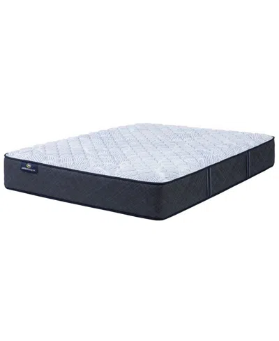 Serta Perfect Sleeper Iceland Poppy 12" Firm Tight Top Mattress Set, Queen Split In Blue