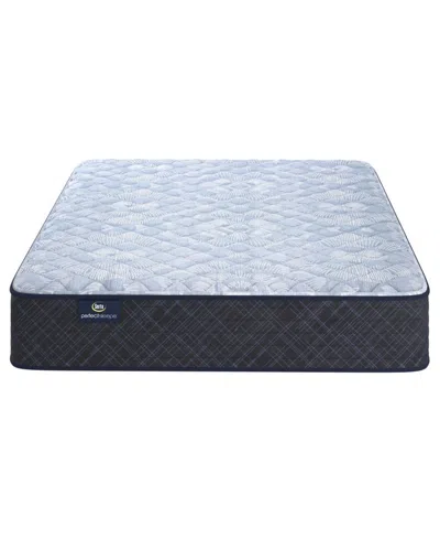 Serta Perfect Sleeper Iceland Poppy 12" Firm Tight Top Mattress Set, Queen Split In Blue