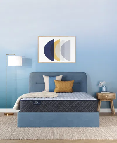 Serta Perfect Sleeper Lavender Falls 12 Medium Hybrid Tight Top Mattress Collection In Blue
