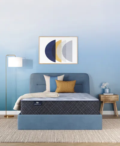 Serta Perfect Sleeper Iceland Poppy 13.5" Medium Tight Top Mattress Set, Queen Split In Transparent