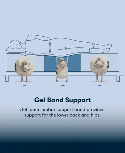 Serta Perfect Sleeper Iceland Poppy 13.5" Medium Tight Top Mattress Set, Queen Split In Transparent