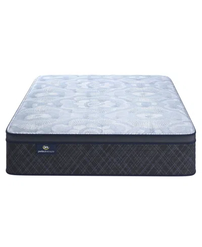 Serta Perfect Sleeper Iceland Poppy 13" Plush Tight Top Mattress Set, Twin Xl In Blue