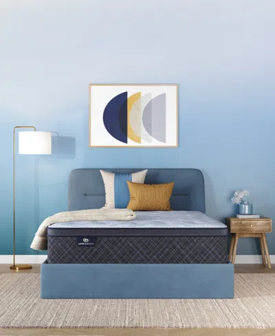 Serta Perfect Sleeper Lavender Falls 12 Medium Hybrid Tight Top Mattress Collection In Blue