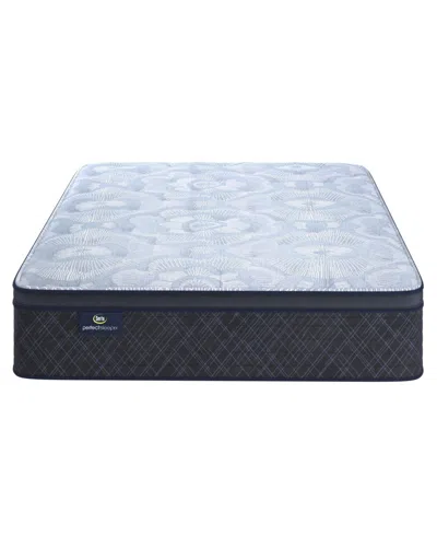 Serta Perfect Sleeper Iceland Poppy 13" Plush Tight Top Mattress Set, Twin Xl In Blue