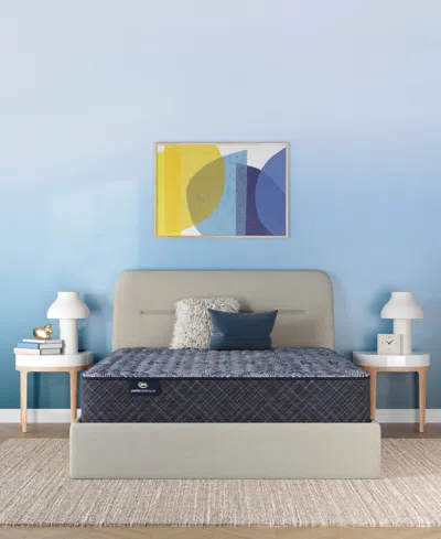 Serta Perfect Sleeper Lavender Falls 12 Medium Hybrid Tight Top Mattress Collection In Blue